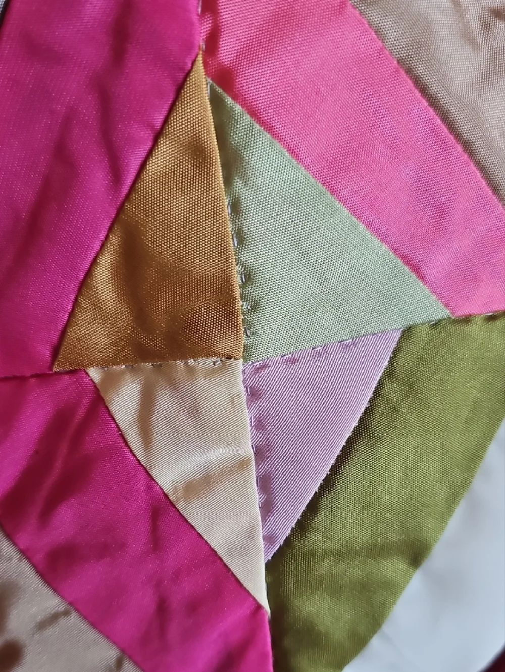 Colorful Geometric Star Patchwork Throw - Picture 5 of 14
